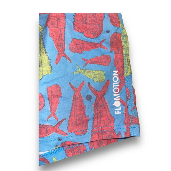 Flomotion Men’s Mahi Print Swim Trunks Board shorts‎ Shorts Size: Large - Picture 3 of 4